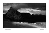 Alpage d'Autigny et Mont-Chauffé en noir et blanc