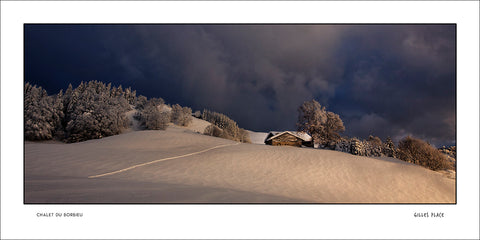 Coucher de soleil sur l'alpage du Borbieu